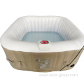 Factory OEM ODM Outdoor Integrated design Round inflatable spa pool whirlpool massage spa hot tub